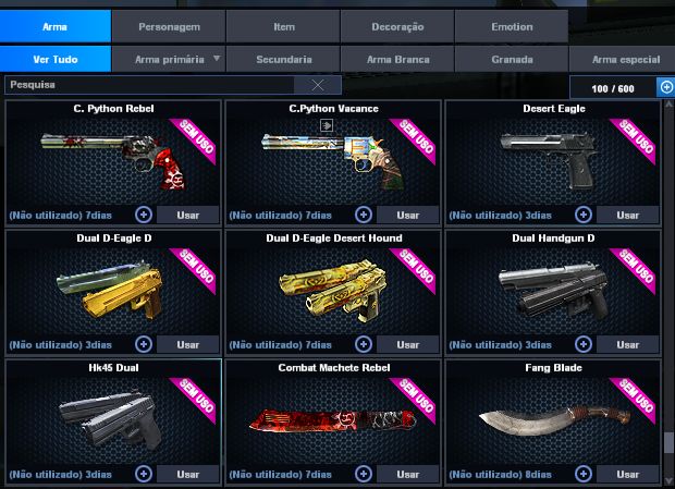 POINT BLANK (SEGUNDO TENENTE 1) (COM ITENS DE CASH) (ENTREGA AUTOMATICA)