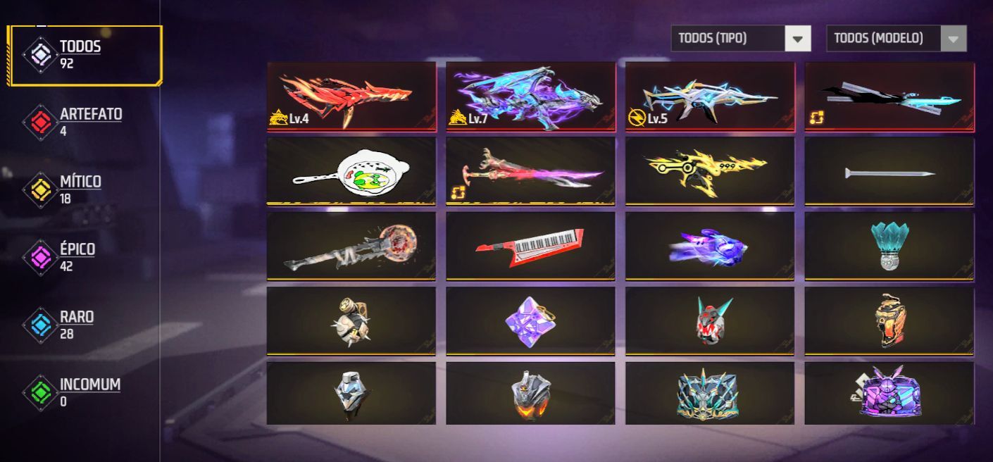 Conta de free fire prime 6