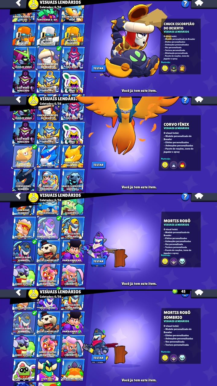 CONTA DE BRAWL STARS 64K DE TROFEUS |107 BRAWLERS |PROMO