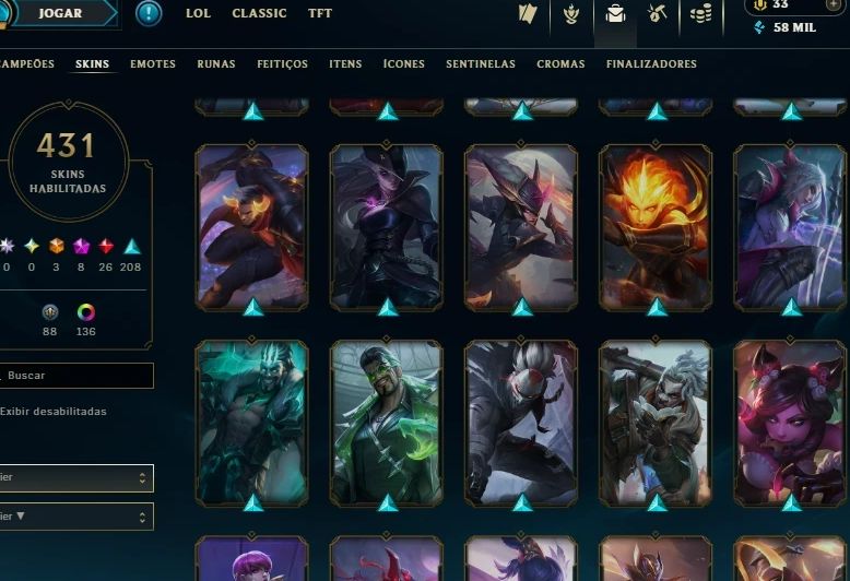 Conta Lol Diamante 2 431 Skins Ex Mestre C Yone Pacificador Main Yasuo Ex Gm