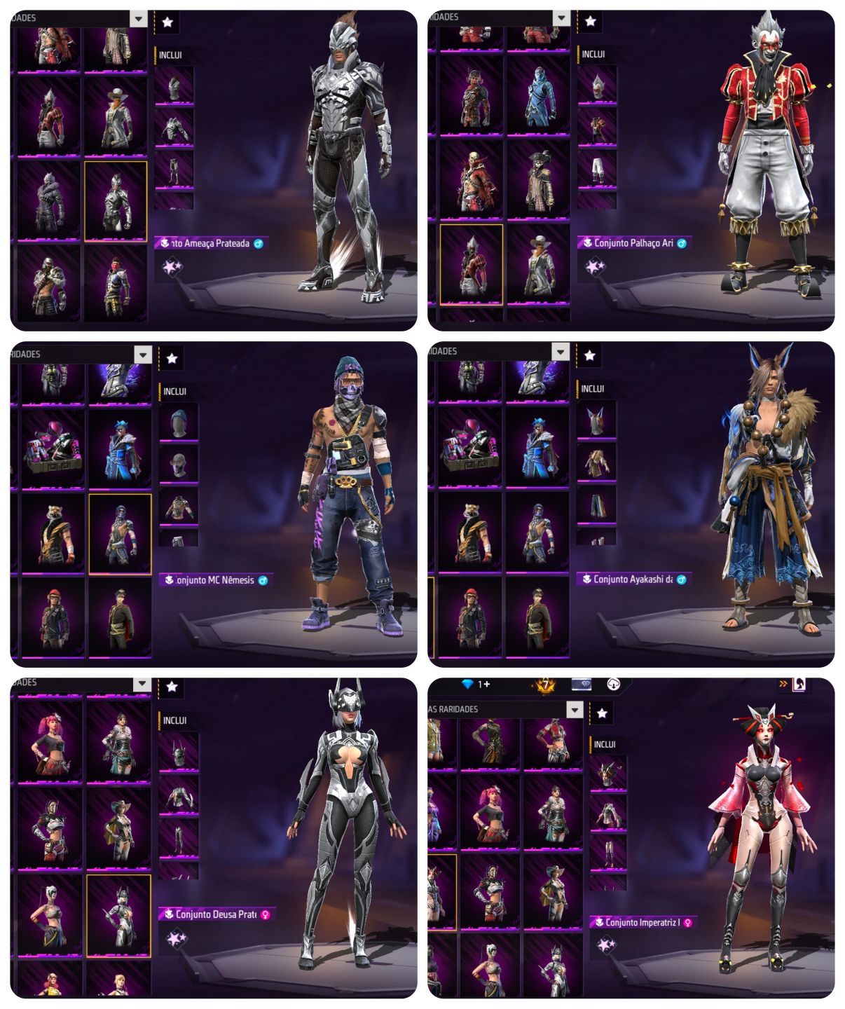 Conta Free Fire OG | Passe 1 Sakura + Angelical + Punho ICE + 15 OLD Incubadoras