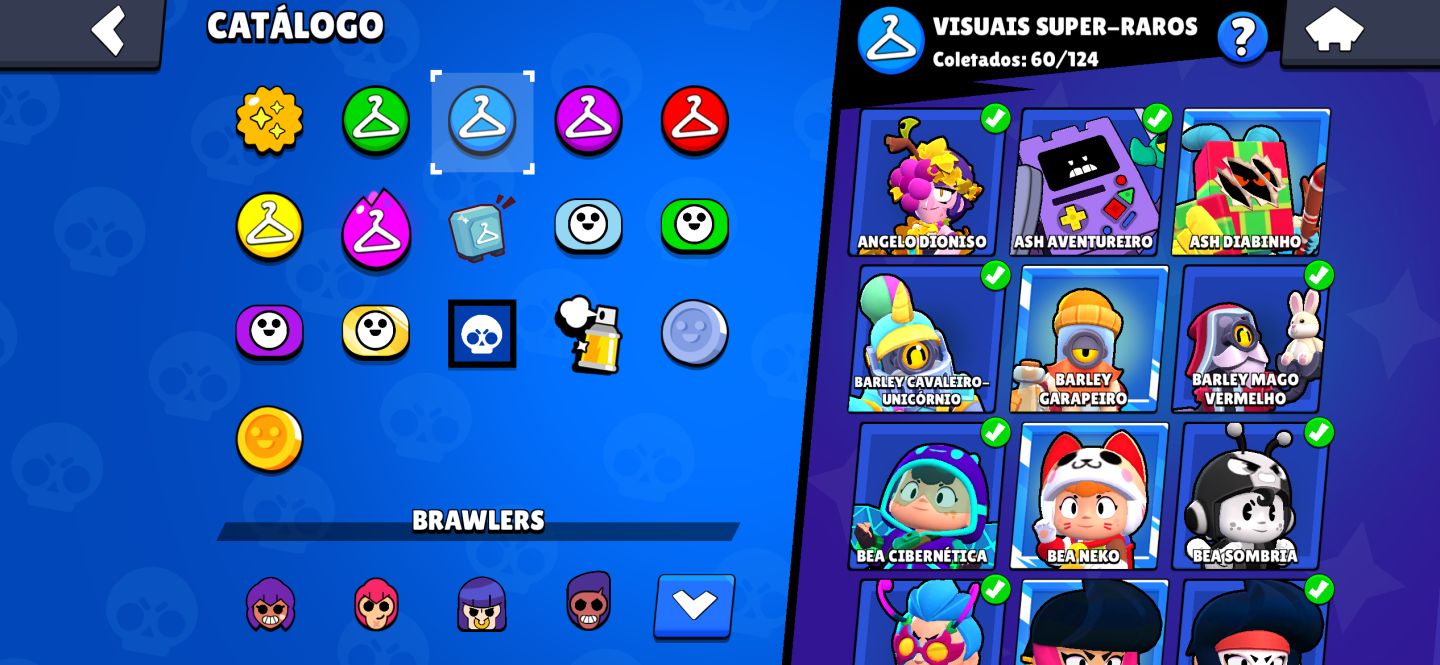 CONTA BRAWL STARS FULL! VÁRIAS HYPERS E MUITAS SKINS!