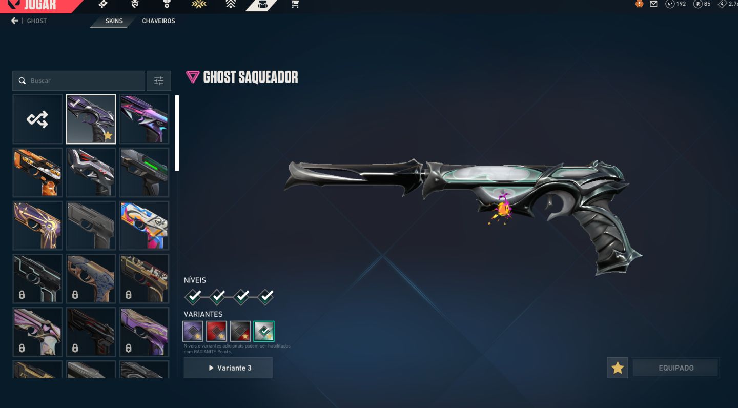 Conta Valorant ascendente 3 com 5 facas e varias outras skins de armas