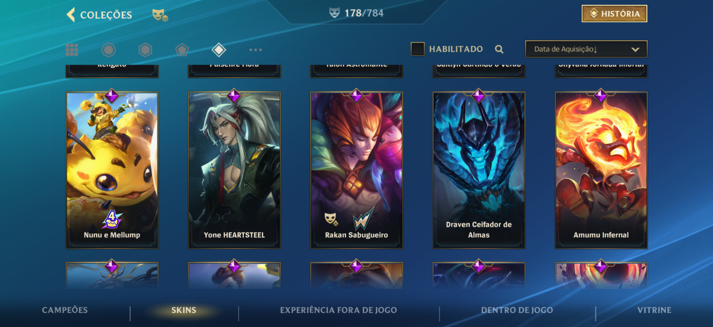 CONTA WILD RIFT,MUITAS SKINS DE ADC E JG, 2 SKIN j4 MISTICAS INCLUINDO J4 HEXTEC