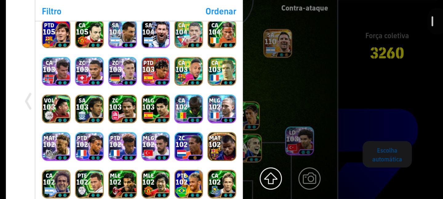CONTA EFOOTBALL ELENCO FORTE | FORÇA COLETIVA 3260