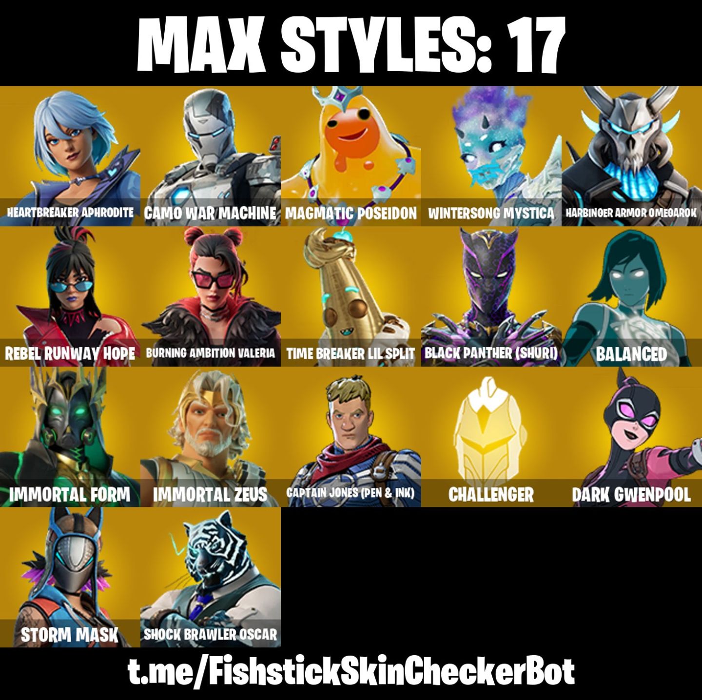 Conta Fortnite com Dark Skully | Shady Doggo | Omegarok | Hades e 45 Skins