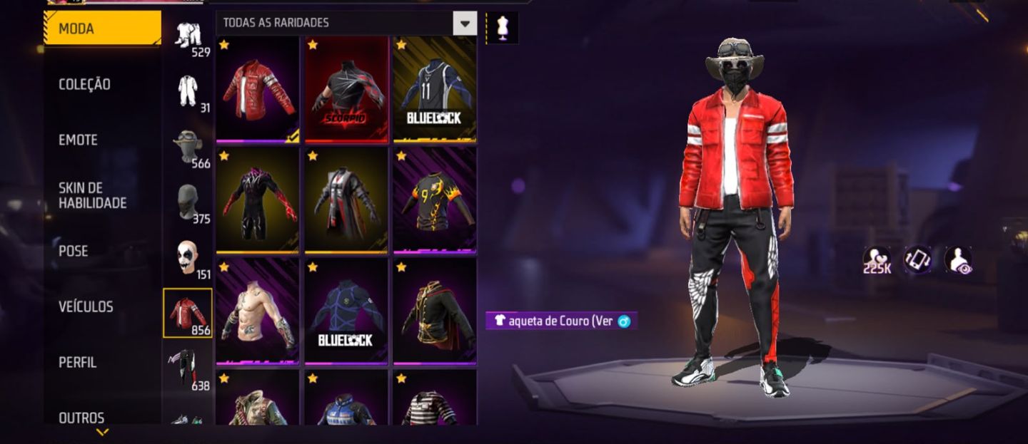 CONTA DE FREE FIRE PRIME 8
