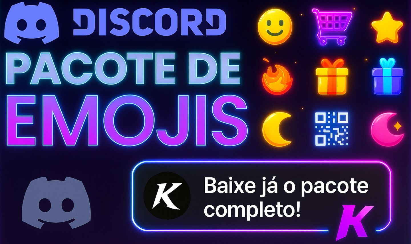 ( PROMOÇÂO ) PACOTE DE EMOJIS PARA DISCORD