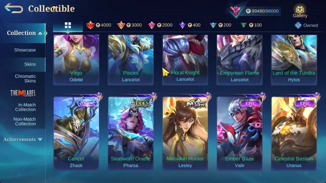 COLECIONADOR EXALTADO COM 3 ZODIAC e 2 PRIMES