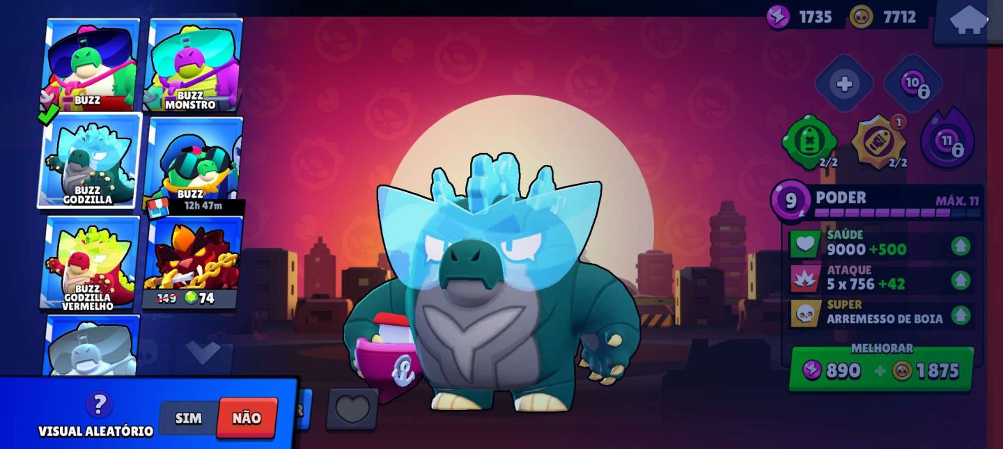BRAWL STARS 75 BRAWLERS | NÍVEL 101 | 17.750 TROFÉUS | 9 LENDÁRIOS | 166 SKINS
