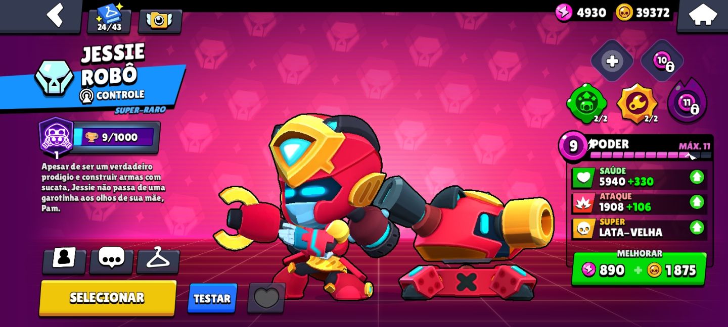 Conta de Brawl Stars com 40k de Troféus e muitas Skins e Recursos!!