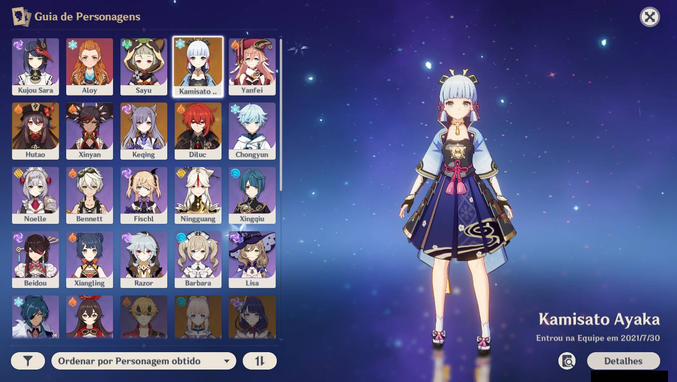 AR 55 Hu Tao Ayaka Eula