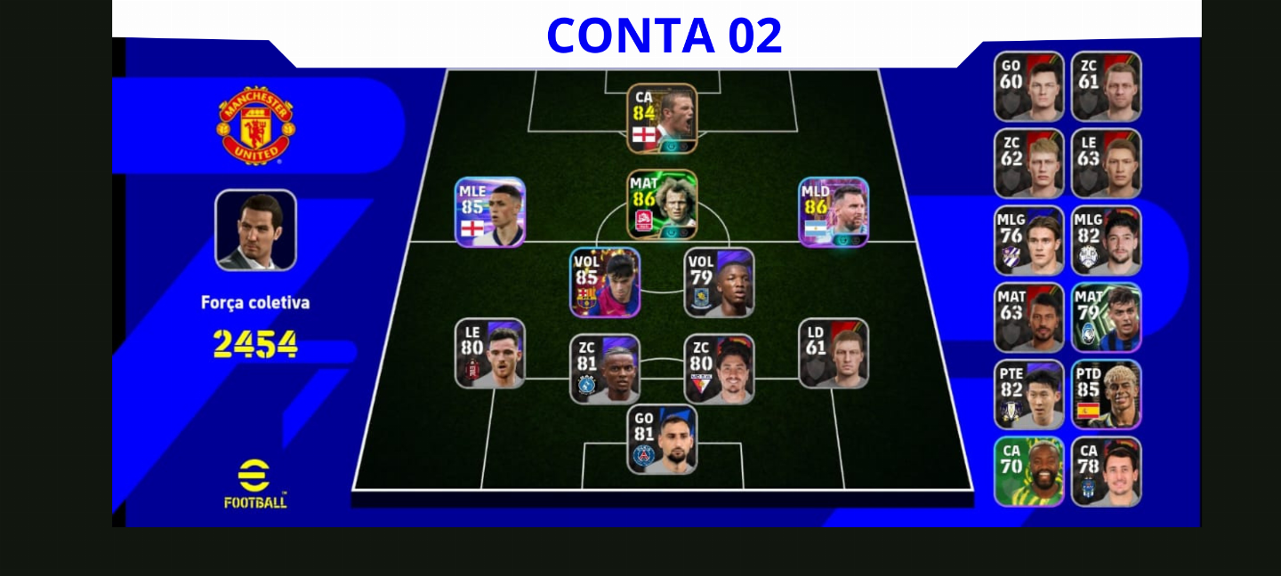Contas Efootball Iniciais com Épicos/big Times Garantidos! Vol. 08