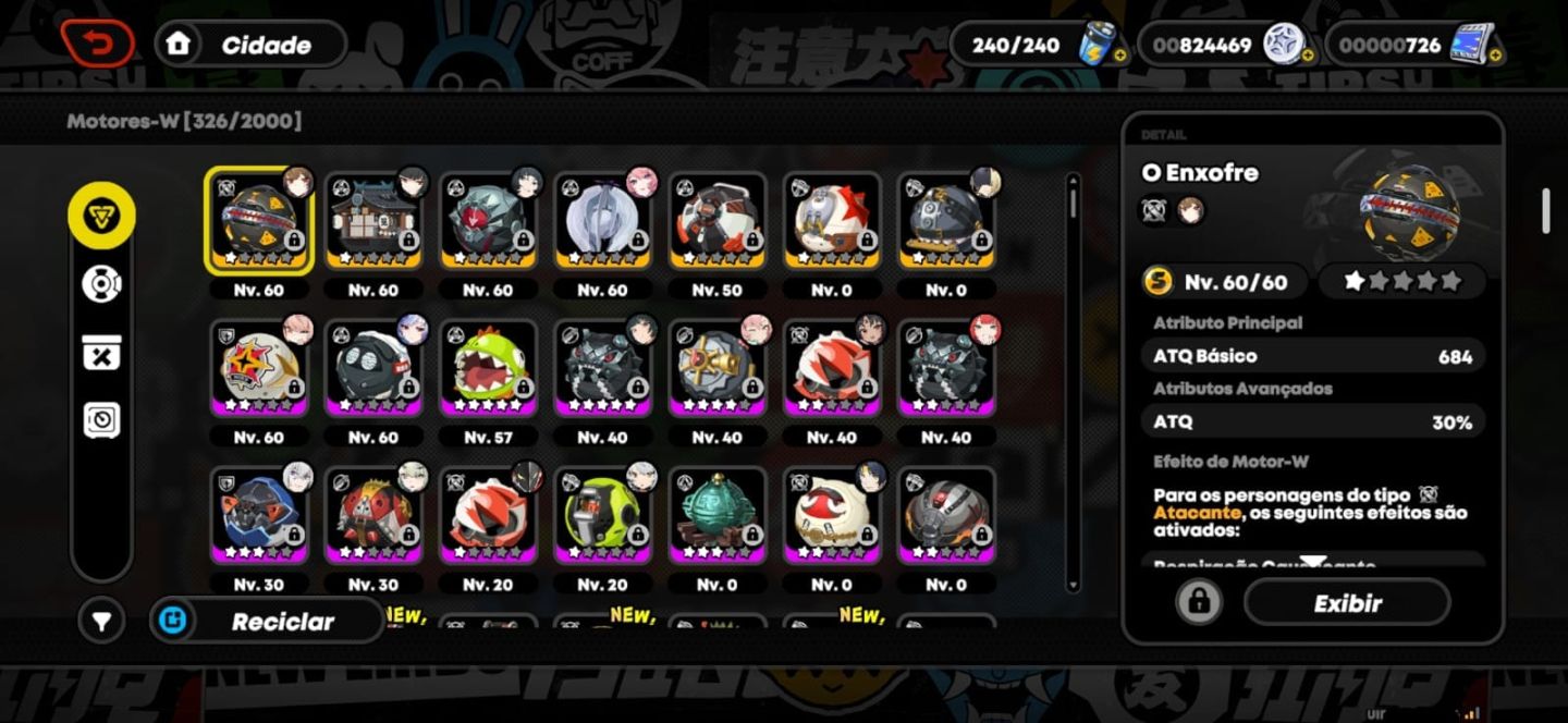 Conta zenless zone zero + skins