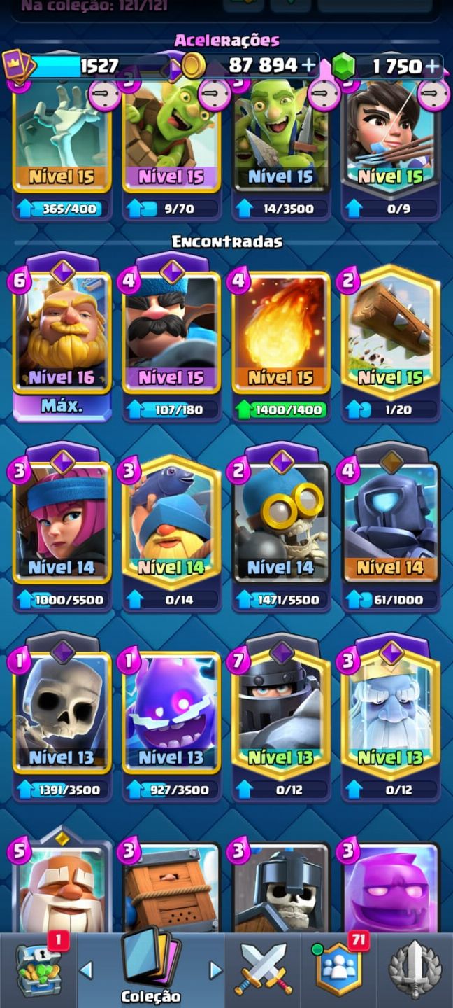 Conta Clash Royale à venda nível avançado! mande sua proposta