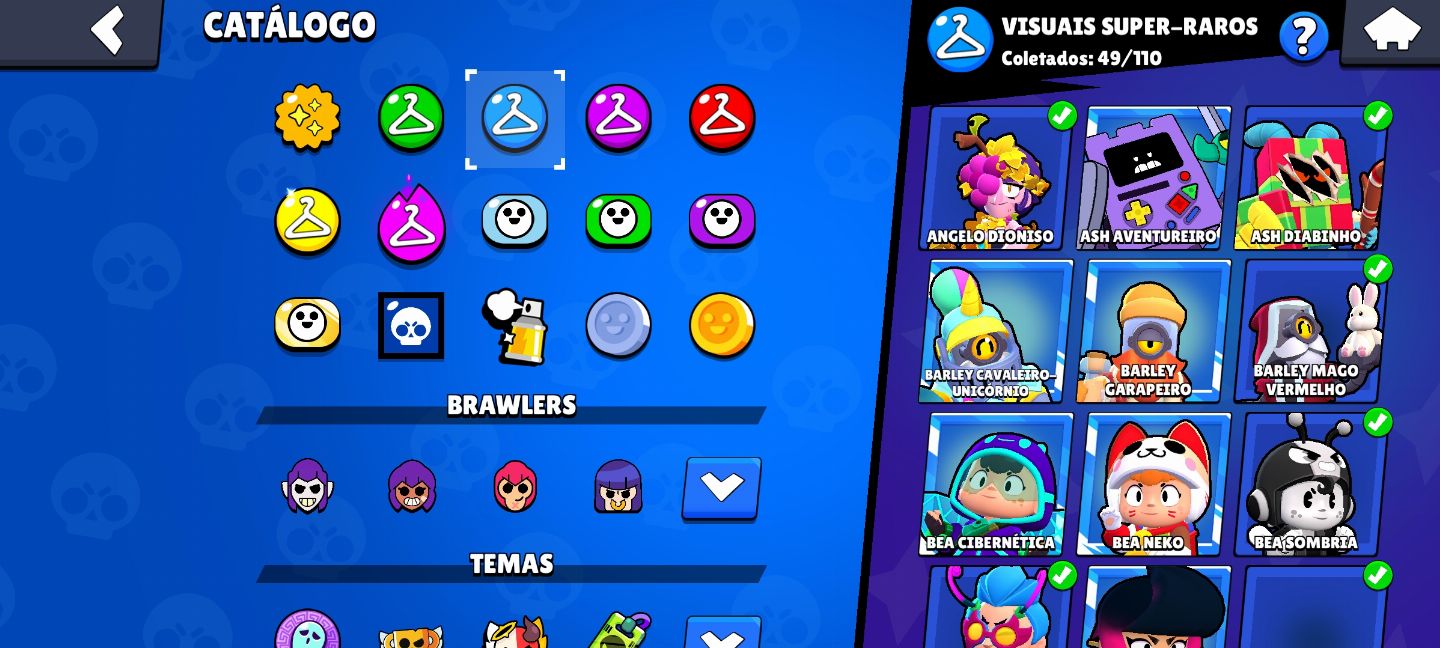 CONTA BRAWL STARS DESDE DE 2019, 34K DE TROFÉUS, 57 HIPERCARGAS, 77 BRAWLERS ETC