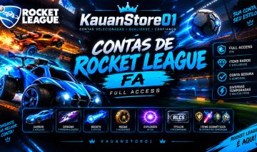 CONTAS FA ROCKET LEAGUE [CARROS & COMEMORAÇÕES] - FULL ACESSO!!!
