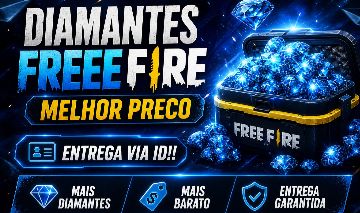 [MAIS BARATO] Diamantes & Passe - FREE FIRE