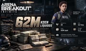 Arena Breakout Infinite 62M Liquid Koen Acount Full Transfer Email