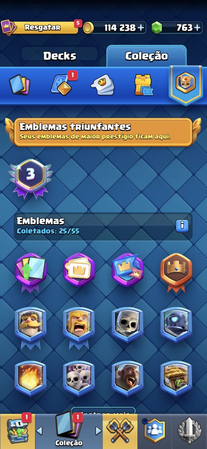 Conta Clash Royale Arena 7 2200 Troféus
