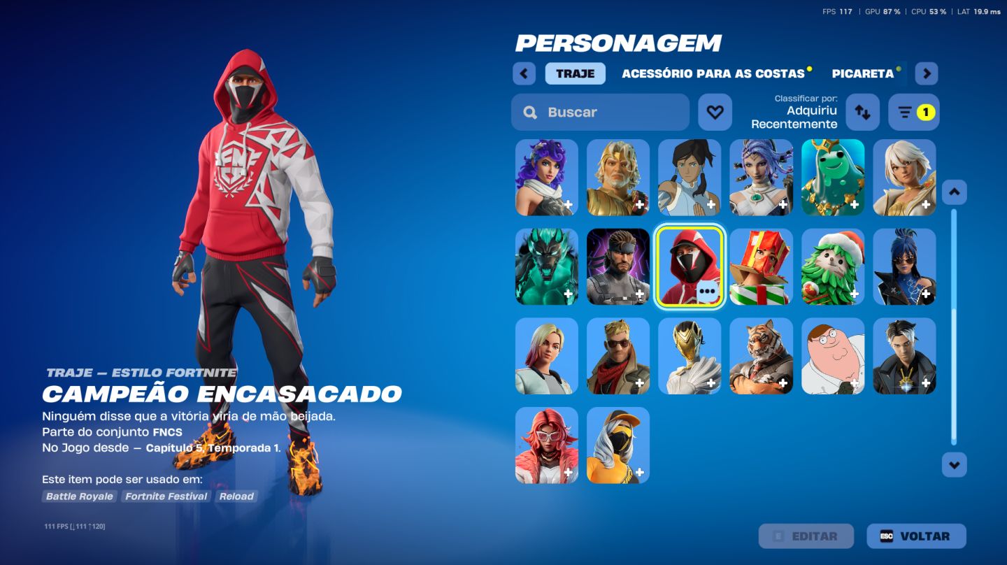 Conta fortnite full acesso com lara croft full acesso