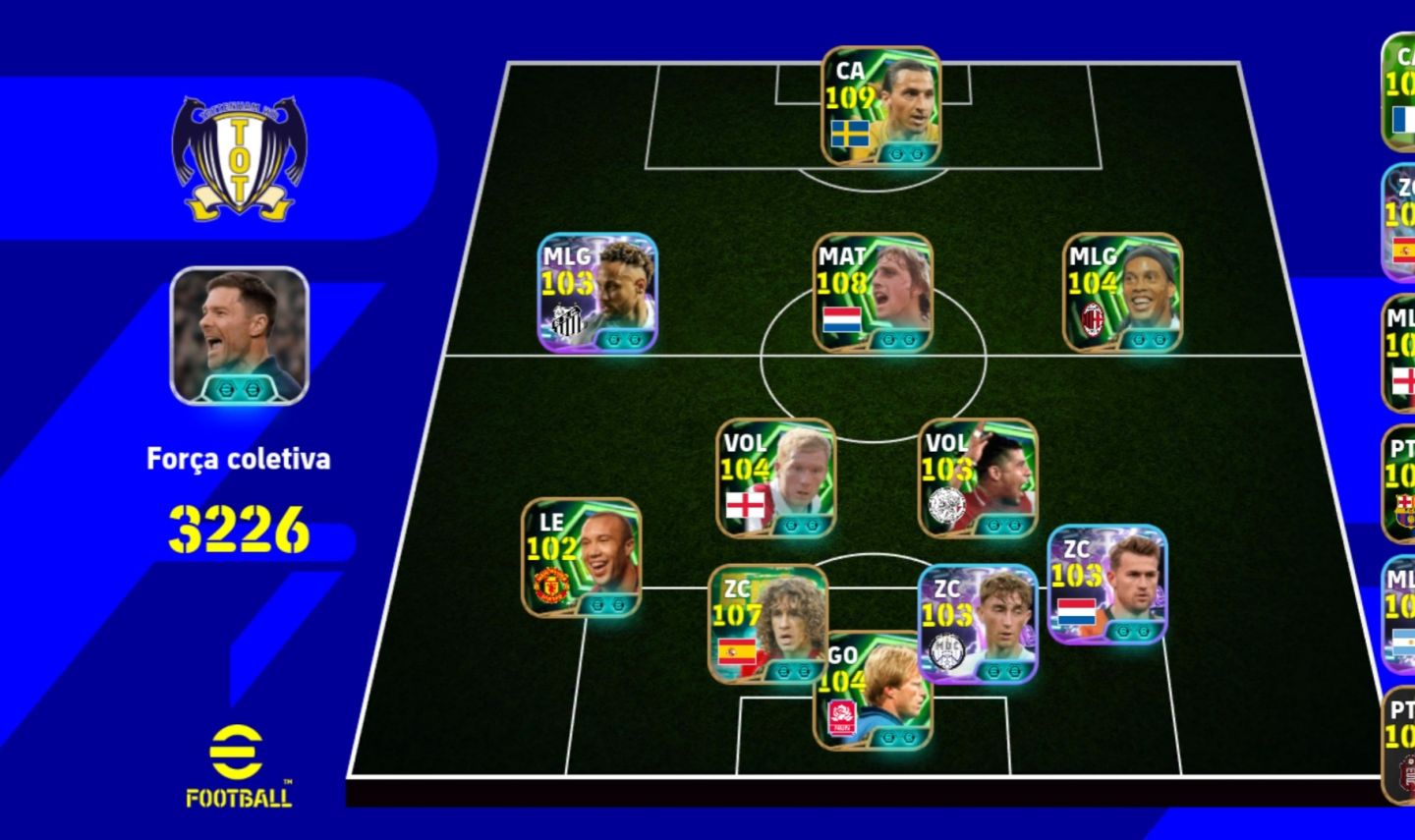 Conta de efootball muito boa com ibramovich 109 play apagada com provas