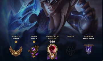 Conta LoL | LEVEL 617 | 260 skins | Elo Gold 3