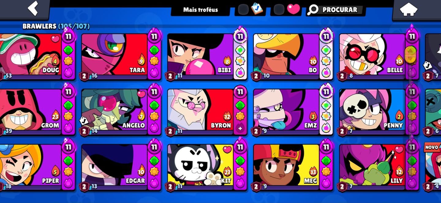 CONTA DO BRAWL STARS 2019