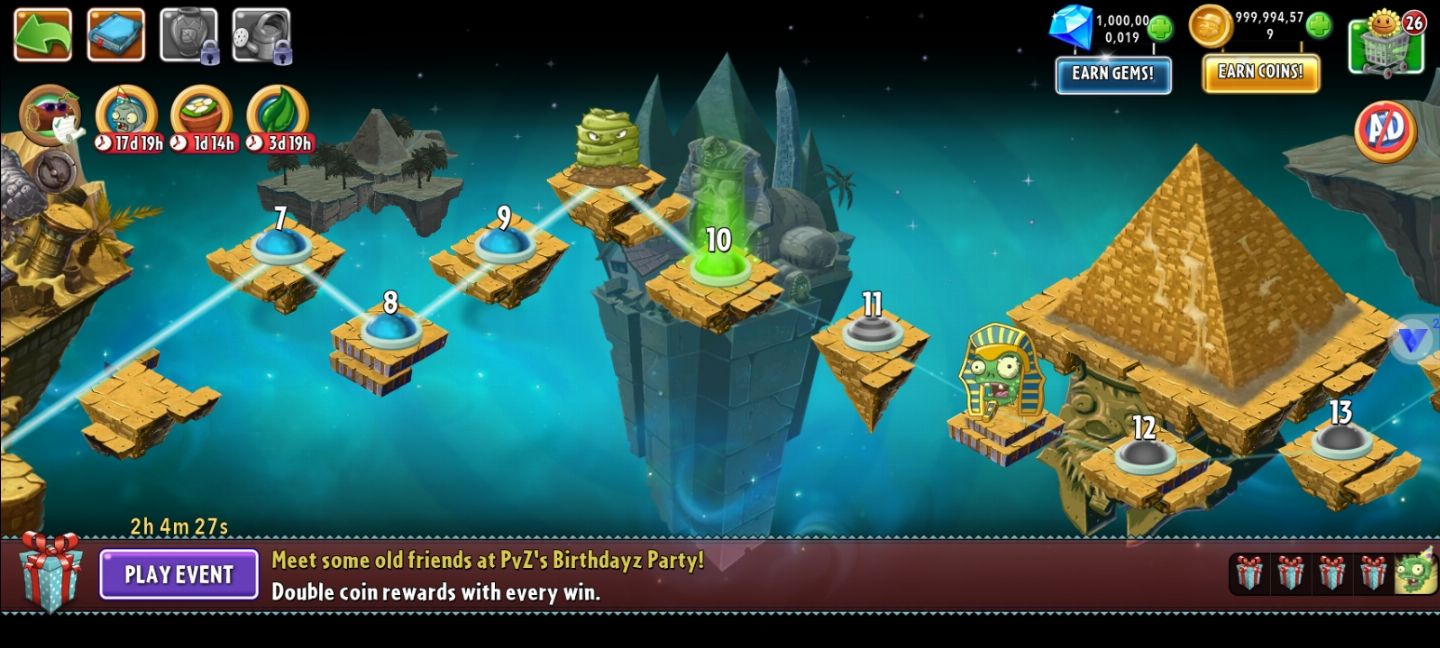 CONTAS PLANTS VS. ZOMBIES 2 (FULL ACESSO)