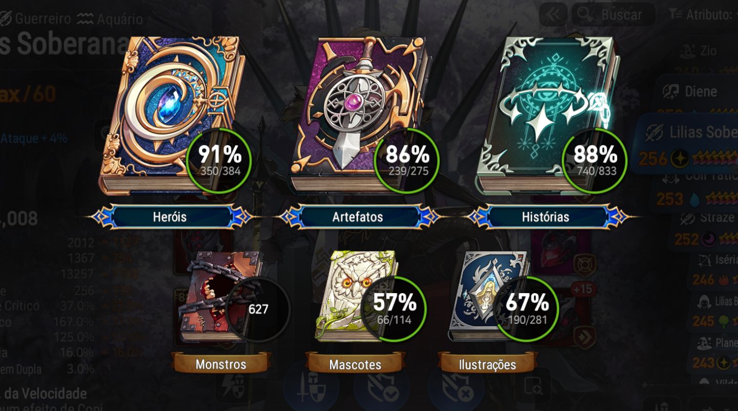 Conta EPIC SEVEN end-game