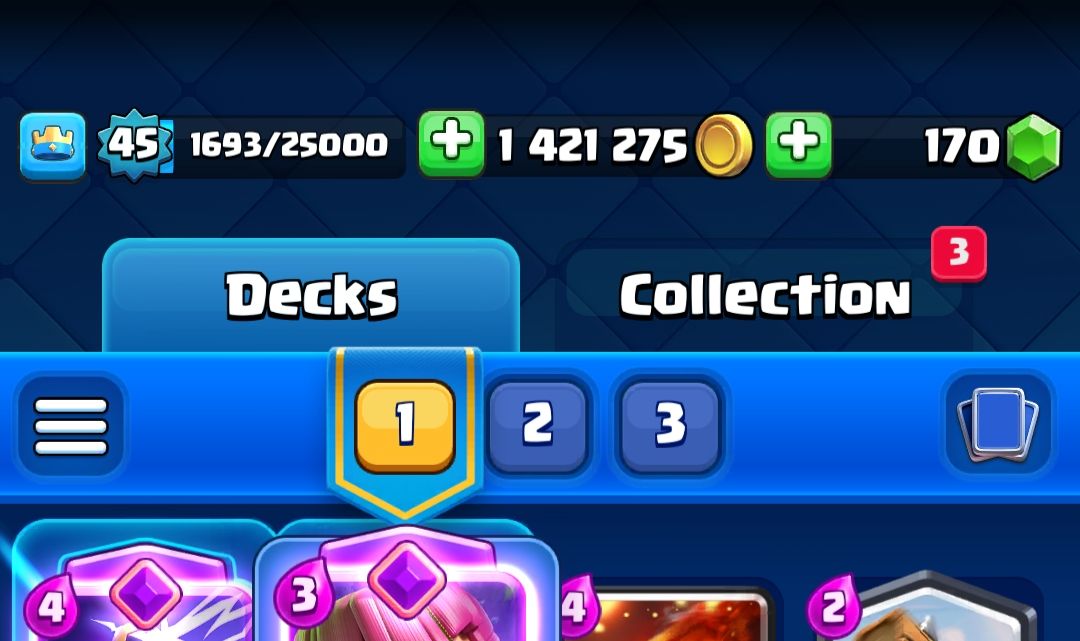 Clash Royale com muitas cartas(menos as mais recentes) muitas evoluções de tropa