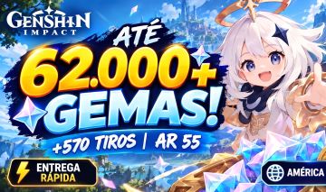 [PROMO] AR 55+ ATÉ (62K) 60.000+ GEMAS (PRIMOGEMS) | 550+ TIROS TOTAIS | CONTAS