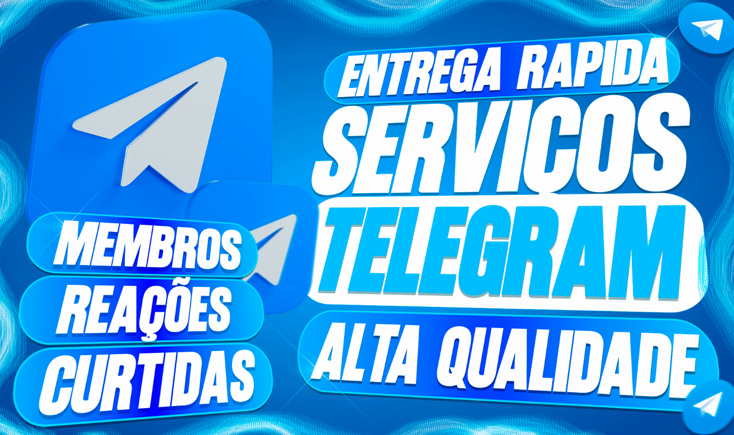 (MENOR PREÇO!) TELEGRAM MEMBROS / CURTIDAS / VIEWS | QUALIDADE + ENTREGA RÁPIDA!