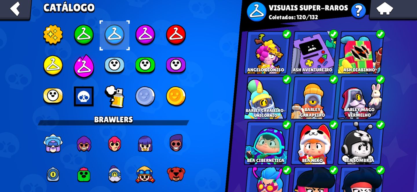 Conta de Brawl stars com todos os brawlers e full hipercaga e todos os buffet