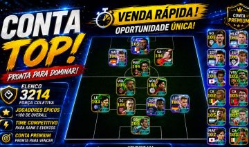 CONTA EFOOTBALL 3214 FORÇA COLETIVA COM 15% DE DESCONTO