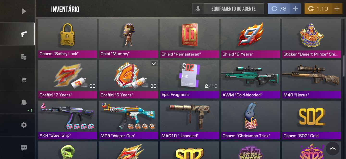 Conta Standoff 2 Recheada