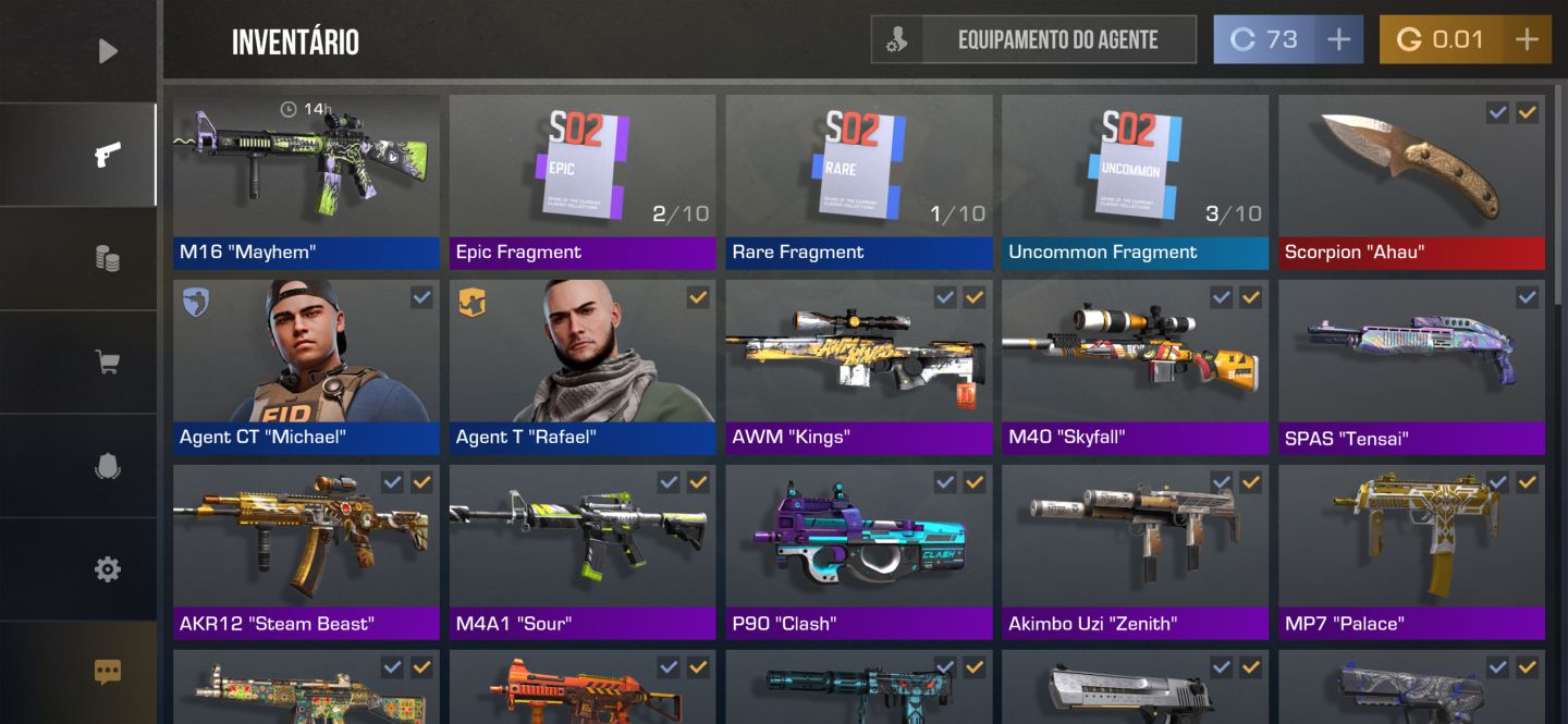 CONTA STANDOFF 2 FAÇA + SKINS