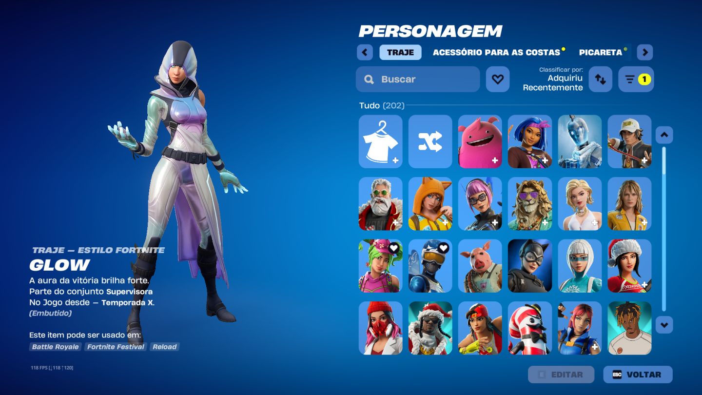 Conta Fortnite com Minty + Glow + Salve o Mundo + Passe antigo