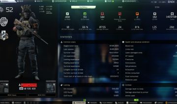 [EFT CONTA SEASON] LVL 52 PRESTIGE 2 +KAPPA +130M STASH +FULL ACESS +1450HRS