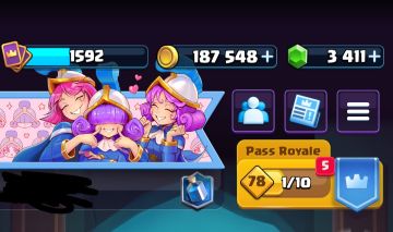 Conta de Clash Royale, com 14K de troféus, liga 3, competitiva e 2.6 full