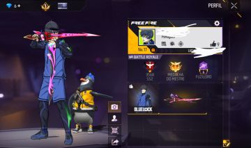 CONTA FREE FIRE bluelock
