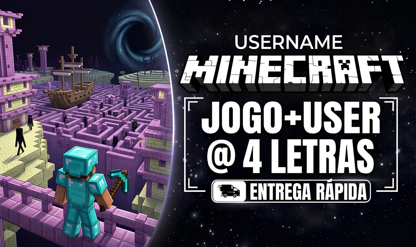 CONTA MINECRAFT | JOGO+USER 4 LETRAS (USERNAMES: 4C, 4L, 4 LETRAS, 4 CARÁCTERES)