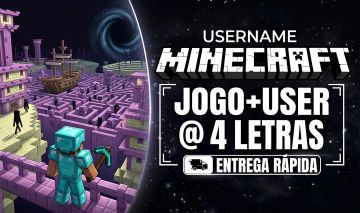 CONTA MINECRAFT | JOGO+USER 4 LETRAS (USERNAMES: 4C, 4L, 4 LETRAS, 4 CARÁCTERES)
