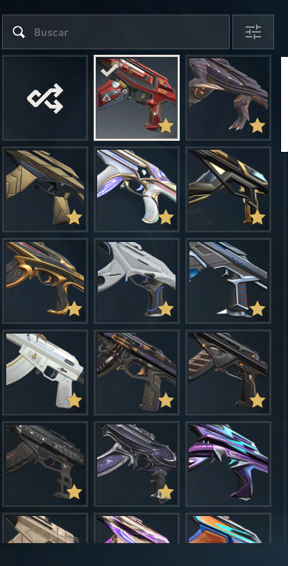 CONTA FULL SKINS - INVENTÁRIO VERMELHO/BRANCO/AZUL/ROXO - DIMA 3