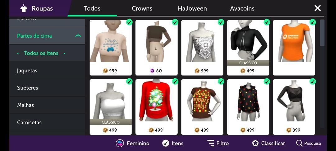 CONTA FEM NVL 22 AVAKIN LIFE (6 ANOS DE JOGO)