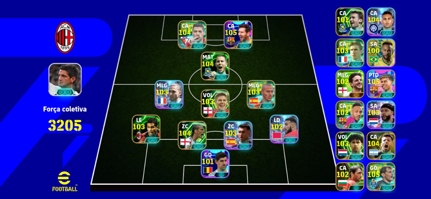 CONTA DE EFOOTBALL 3205 DE FORÇA