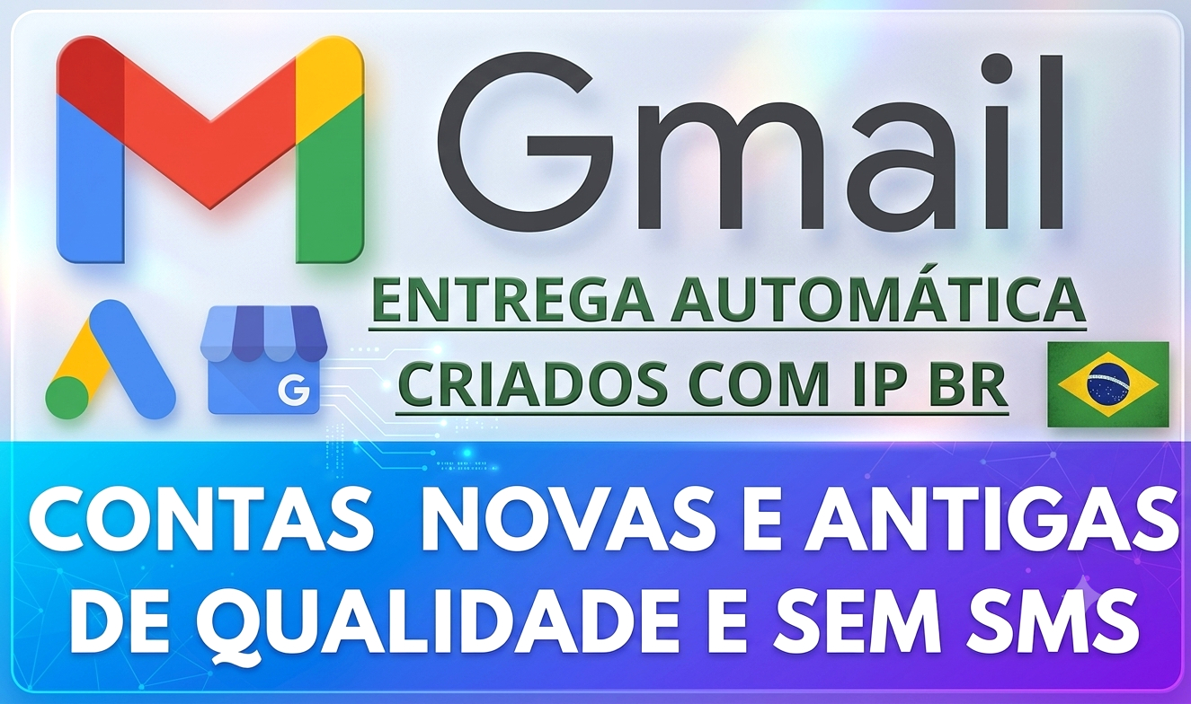 [PROMOÇÃO] CONTAS GMAIL/GOOGLE BR NOVAS E ANTIGAS DE QUALIDADE