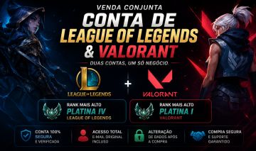 CONTA LOL + VALORANT À VENDA