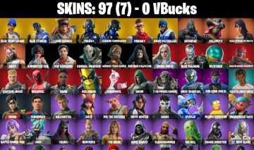 CONTA FORTNITE COM 97 SKINS BLUE TEAM LEADER/BLUE STRIKER/CARBON COMANDO