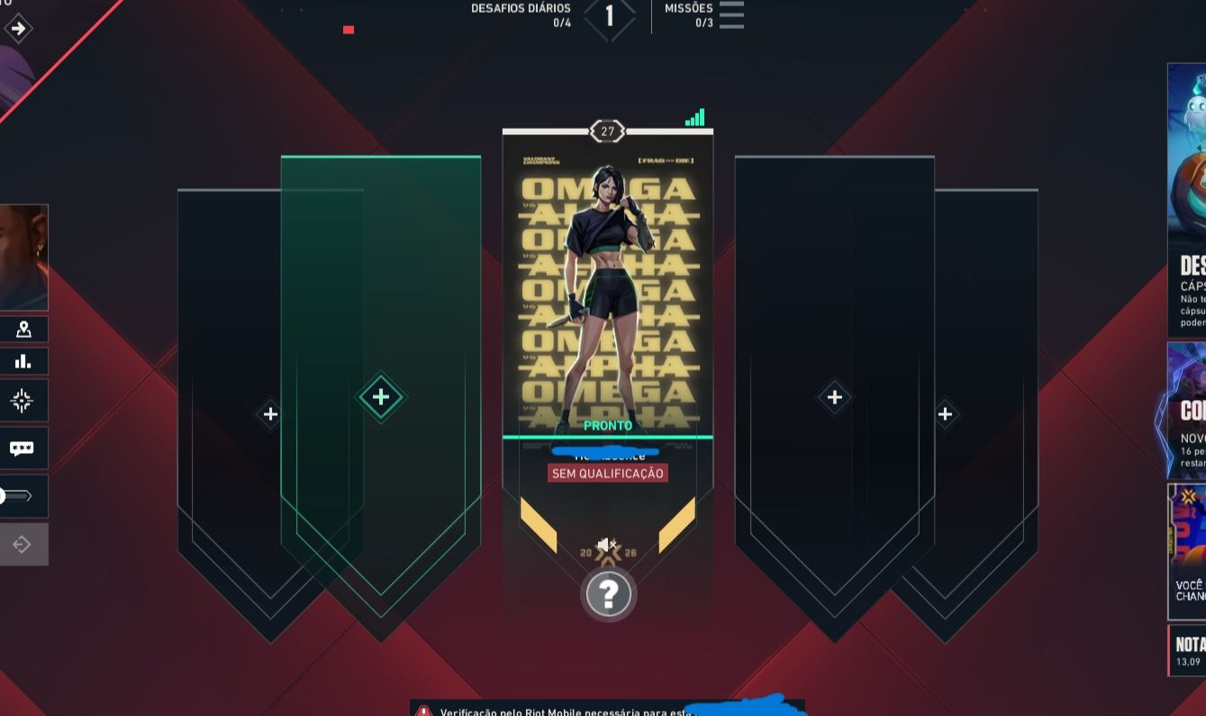 Conta Valorant Ex Diamante 1 Mmr Alto
